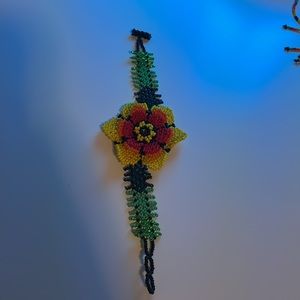 Hand beaded huichol bracelet